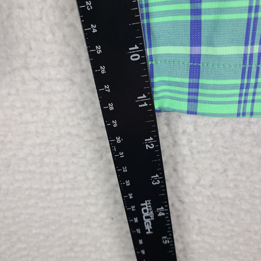 Nike Shorts Boys XL Blue Green Plaid 11" Dri Fit Tour Performance Golf Chino - Picture 6 of 14
